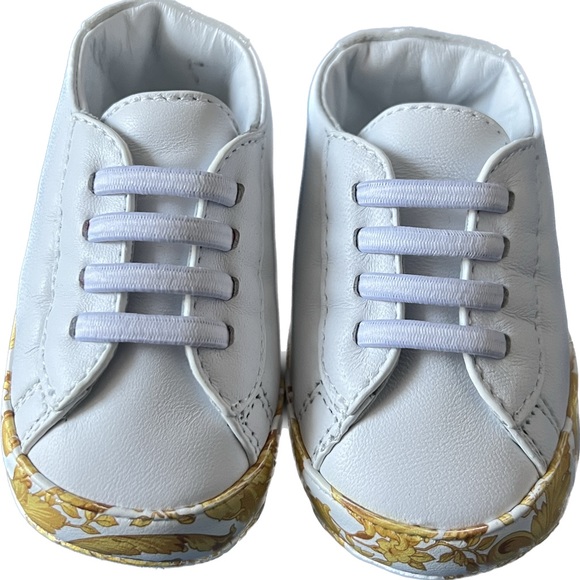 Versace Barocco Baby Shoes - Size 17 - 3-6 mos - Picture 3 of 5